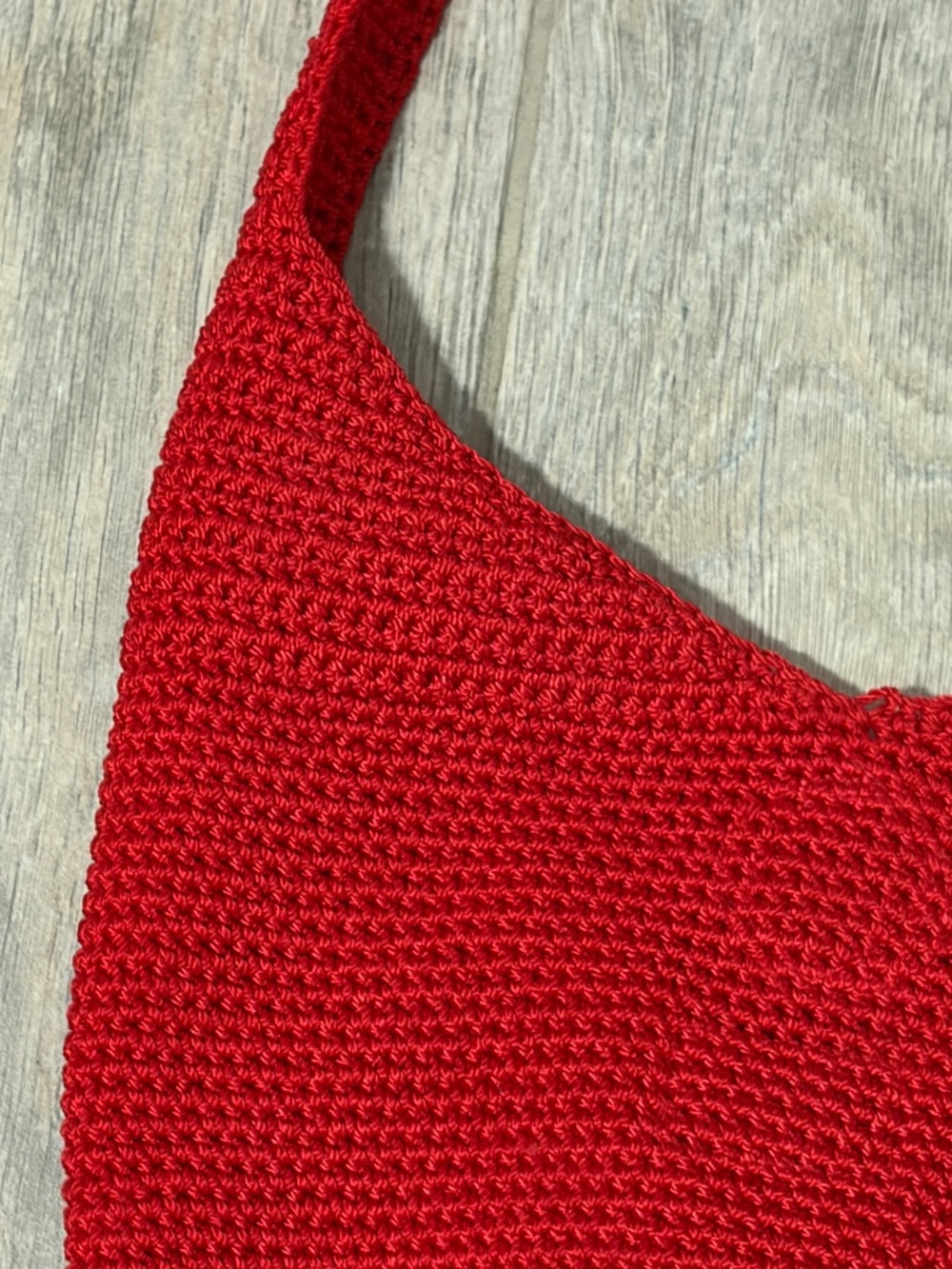 LIKE NEW! Women's The SAK Red Woven Purse/Crossbody/Tote Bag